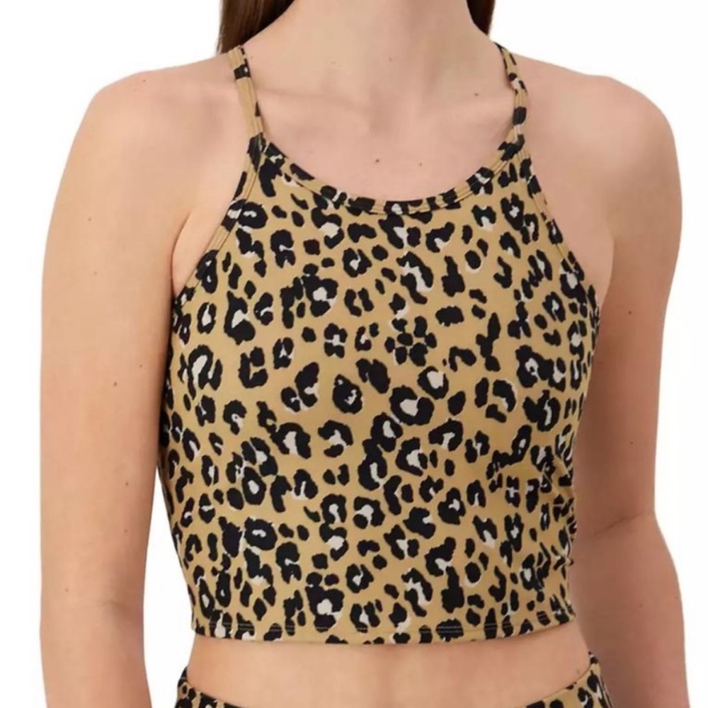 Champion Leopard Print Camisole - Black and Tan